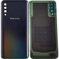 Samsung Galaxy A50 / A505F Battery Cover + Camera Lens Black Original (Service Pack)