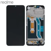 Realme C25Y Frontcover + Lcd + Touch Black Original (Service Pack)