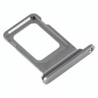 iPhone 12 / 12 Mini Sim Tray Holder White / Silver