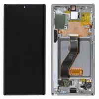 Samsung N970F / Galaxy Note 10 Frontcover + Lcd + Touch Silver / Aura Glow Original (Service Pack)