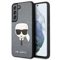 Samsung Galaxy S22 Plus 5G / S906B Silicone KARL LAGERFELD "Head" Back Case Silver