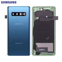 Samsung Galaxy S10 Plus / G975F Battery Cover + Camera Lens Blue Original (Service Pack)