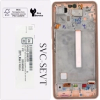 Samsung Galaxy A53 5G / A536B Frontcover + Lcd + Touch Peach / Gold Original (Service Pack)