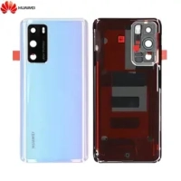 Huawei P40 Battery Cover + Camera Lens White Original (Service Pack)