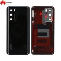 Huawei P40 Battery Cover + Camera Lens Black Original (Service Pack)