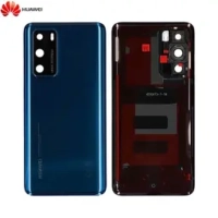 Huawei P40 Battery Cover + Camera Lens Blue Original (Service Pack)