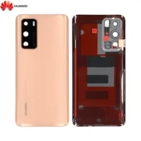 Huawei P40 Battery Cover + Camera Lens PULLED AS NEW Gold Original (Service Pack)