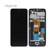 Realme C33 Frontcover + Lcd + Touch Black Original (Service Pack)