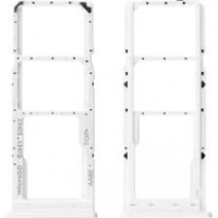 Samsung Galaxy A12 / A125F / A12 Nacho / A127F Dual Sim Tray Holder White Original (Service Pack)