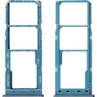 Samsung Galaxy A12 / A125F / A12 Nacho / A127F Dual Sim Tray Holder Blue Original (Service Pack)