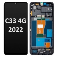 Realme C33 Frontcover + Lcd (IPS) + Touch Black Grade A