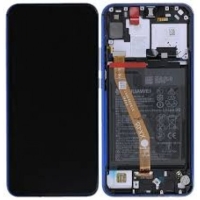 Huawei P Smart Z Frontcover + Lcd + Touch Blue Original (Service Pack)