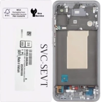 Samsung Galaxy A56 5G / A566B Frontcover + Lcd + Touch Light Gray / Silver Original (Service Pack)