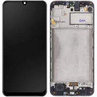 Samsung Galaxy M21 / M215F Frontcover + Lcd + Touch Black Original (Service Pack)