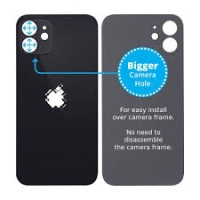 iPhone 12 Mini Big Camera Hole Back Cover BLACK Grade A