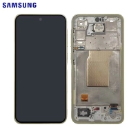 Samsung Galaxy A35 5G / A356B Frontcover + Lcd + Touch Yellow / Lemon Original (Service Pack)