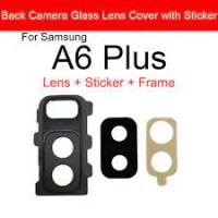 Samsung Galaxy A6 Plus 2018 / A605F Camera Lens + Frame Black Original (Service Pack)