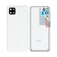 Samsung Galaxy A12 / A125F Battery Cover + Camera Lens White Original (Service Pack)