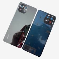 Xiaomi Mi 11 Lite 4G / 5G Battery Cover + Camera Lens Gray / Black Original