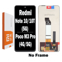 Xiaomi Poco M3 Pro 5G / Redmi Note 10 5G  Lcd + Touch (NO FRAME) REFURB. (as New) Black Original (Service Pack) (0% FAULTY RETURNS)
