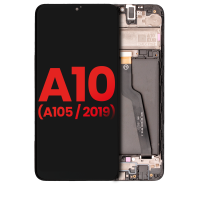 Samsung Galaxy A10s / A107F Frontcover + Lcd  + Touch + (EARPIECE + VIBRATION) Black Grade A (HQS - WARRANTY AFTER INSTALLATION) .note.