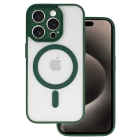 iPhone 12 Pro Silicone Acrylic Color MAGSAFE Case Green
