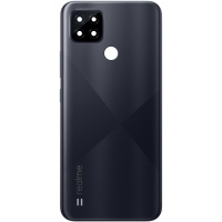 Realme C21 Battery Cover + Camera Lens Black Original (Service Pack)