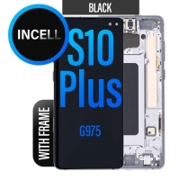 Samsung Galaxy S10 Plus / G975F Frontcover + Lcd  + Touch (NO FINGERPRINT) Black Grade A