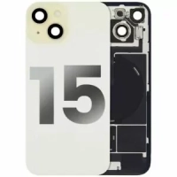 iPhone 15 Back Cover Magsafe + Camera Lens Yellow Grade A