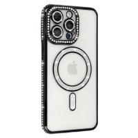 iPhone 13 Pro Silicone Bling MAGSAFE Case Black