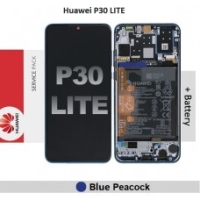 Huawei P30 Lite Frontcover + Lcd + Touch Blue Original (Service Pack)