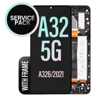Samsung Galaxy A32 5G / A326B Frontcover + Lcd Black Original (Service Pack)