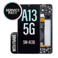 Samsung Galaxy A13 5G / A136B Frontcover + Lcd + Touch Black Original (Service Pack)