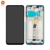 Xiaomi Redmi Note 9S / Note 9 Pro Frontcover + Lcd + Touch Aurora Blue Original (Service Pack)