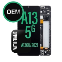 Samsung Galaxy A13 5G / A136B Frontcover + Lcd (PLS) + Touch Black Grade A