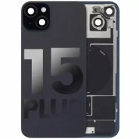 iPhone 15 Plus Back Cover Magsafe + Camera Lens + NFC Black / Grey Grade A