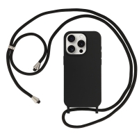 iPhone 13 Pro Max Silicone Strap D1 Case Black