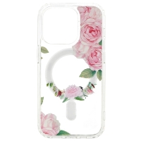 iPhone 14 Silicone Flower Magsafe Case D1