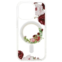 iPhone 14 Pro Silicone Flower Magsafe Case D2