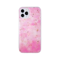 Realme C35 Silicone Gold Glamour Case Pink