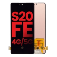 Samsung G780F / G781B / Galaxy S20 FE 4G / S20 FE 5G Lcd (INCELL) + Touch (NO FRAME) Black (NO FINGERPRINT) Grade A (HQS - WARRANTY AFTER INSTALLATION) .note.