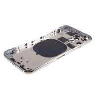 iPhone 11 Pro Back Cover + FRAME (LOGO) + Sim Tray SILVER / WHITE (WITH LOGO) Grade A