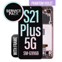 Samsung Galaxy S21 Plus 5G / G996B Frontcover + Lcd + Touch (NO CAMERA) Phantom Violet Original (Service Pack)