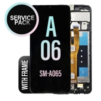 Samsung Galaxy A06 / A065F Frontcover + Lcd + Touch Black Original (Service Pack)