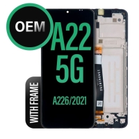 Samsung Galaxy A22 5G / A226B Frontcover + Lcd  + Touch Black Grade A