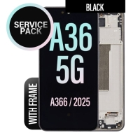 Samsung Galaxy A36 5G / A366B Frontcover + Lcd + Touch Black Original (Service Pack)