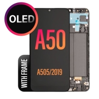 Samsung Galaxy A50 / A505F Frontcover + Lcd (OLED) + Touch Black Grade A+