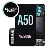 Samsung Galaxy A50 / A505F Frontcover + Lcd + Touch Black Original (Service Pack)