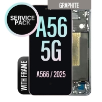 Samsung Galaxy A56 5G / A566B Frontcover + Lcd + Touch Black / Graphite Original (Service Pack)