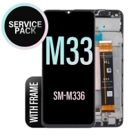 Samsung Galaxy M33 5G / M336B Frontcover + Lcd  + Touch Black Original (Service Pack)